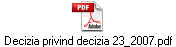 Decizia privind decizia 23_2007.pdf